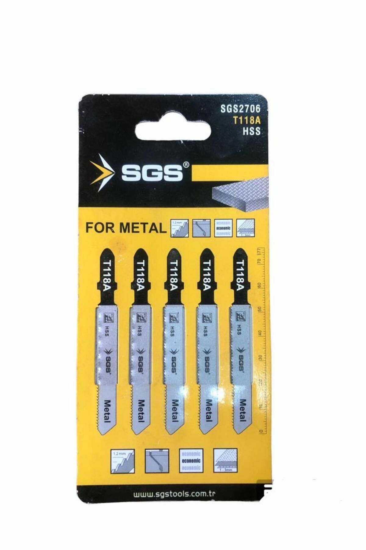 SGS T118A 5'li Dekupaj Ağzı Metal T118