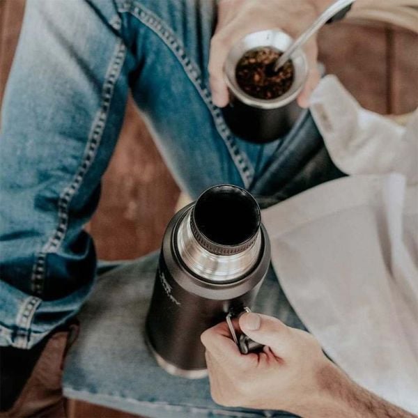 STANLEY Klasik Vakumlu Çelik Termos 1 Litre (Siyah)