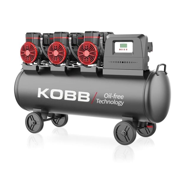 KOBB KBK100S Üç Motorlu Sessiz Kompresör 100 Litre 6 Hp