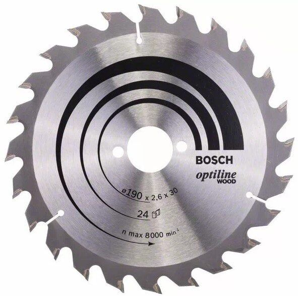BOSCH Pro Wood 190x30 mm 24 Diş Ahşap Daire Testere Bıçağı