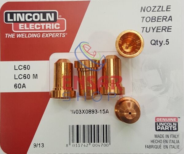 LINCOLN W3X893-15A Plazma Nozul Nozzle 15A