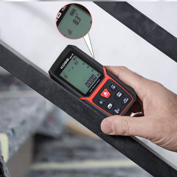 KOBB KBL 100 Profesyonel Li-ion Şarjlı Lazer Metre 100 Metre
