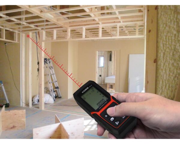 KOBB KBL 120 Profesyonel Li-ion Şarjlı Lazer Metre 120 Metre