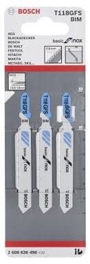 Bosch T118 GFS Basic For İnox 3'lü - 2608636498