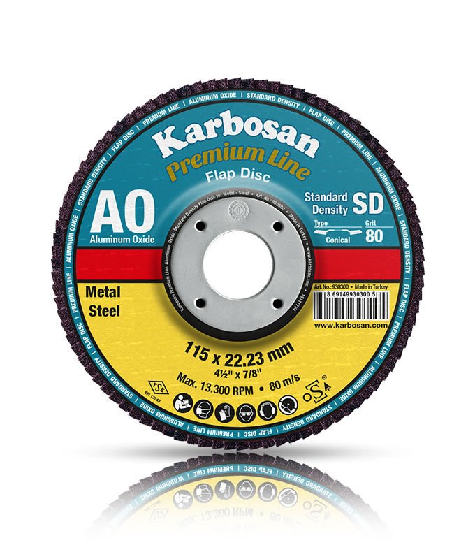 AXPR11 Premium Line AO Flap Disk- Konik 180mm 60  Kum