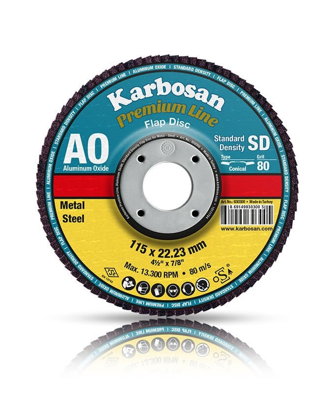 AXPR11 Premium Line AO Flap Disk- Konik 180mm 60  Kum