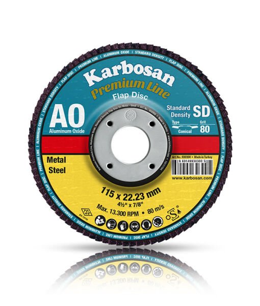 AXPR11 Premium Line AO Flap Disk- Konik 180mm 60  Kum