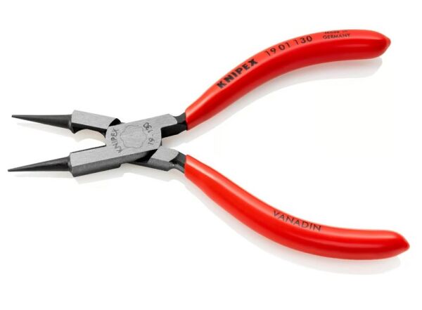 KNIPEX Kesicili Kuyumcu Pensesi - Yuvarlak Uçlu Kargaburun (1901130)