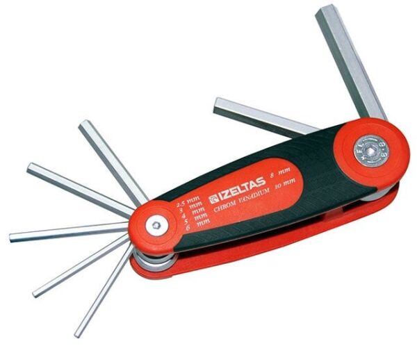 İzeltaş- Kaset Allen Anahtar Takımı 7 Parça (2,5Mm-10Mm)