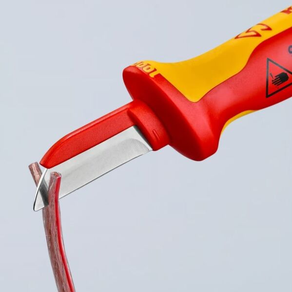 KNIPEX VDE 1000 Volt Kablo İzole Sıyırma Bıcağı 190 mm (9854)
