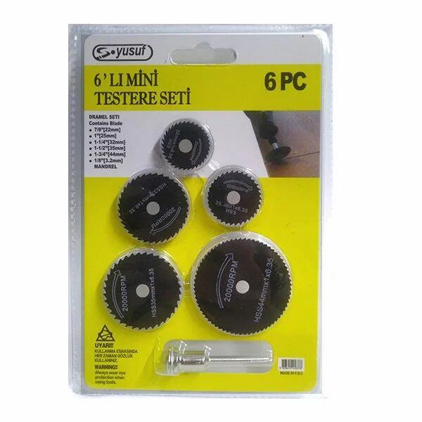 Gravür Makinesi Mini Testere Ahşap Kesici Dremel Seti 6 Parça