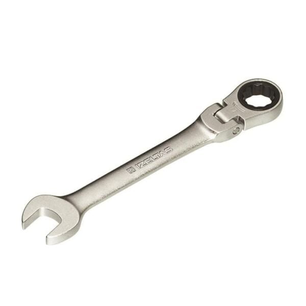 İzeltaş- Mafsallı Cırcır Kombine Anahtar 17 Mm