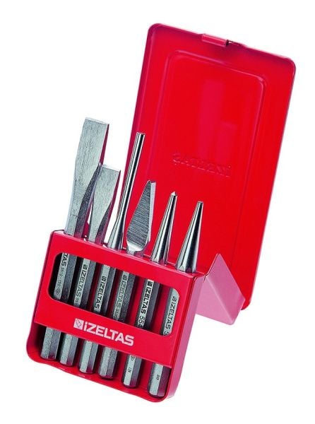 İzeltaş- Keskı Zımba Takımı 6 Parça