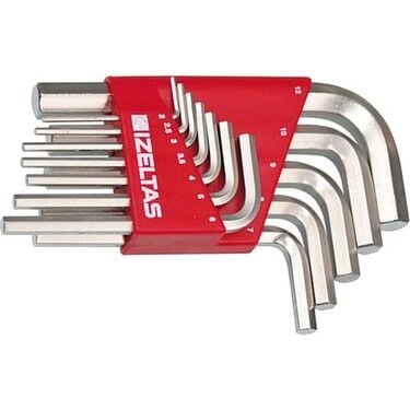 İzeltaş- Allen Anahtar Takımı Kısa 12 Parça - 4900003112