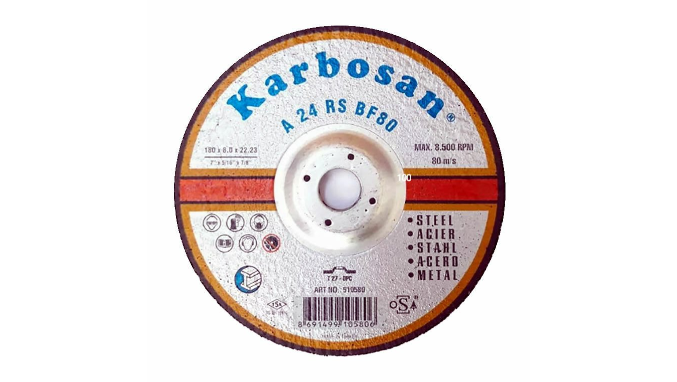 Metal Taşlama Diskleri  180 x 8.0 x 22.23