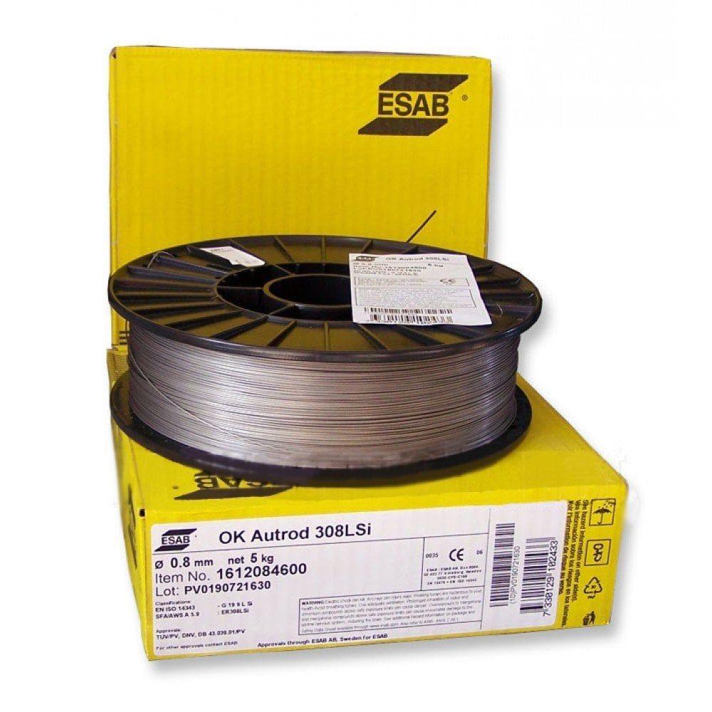 ESAB 308 0.8 mm Paslanmaz Gazaltı Kaynak Teli (5 kg)