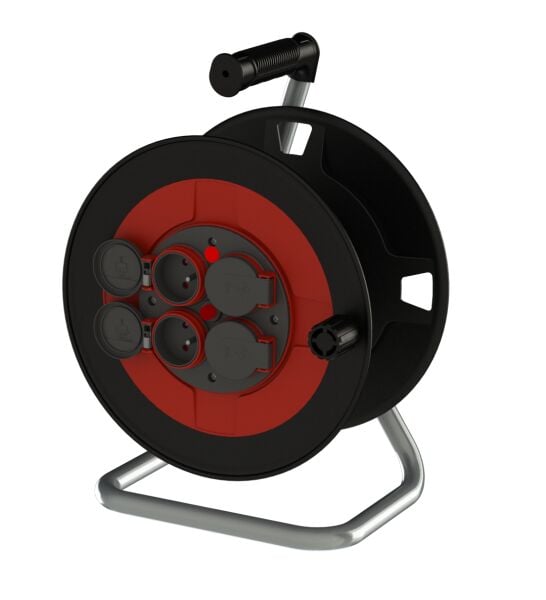 BYLION PMP Seyyar Plastik Makaralı Ara Kablo 220 Volt Termikli (Ölçü Seçiniz)