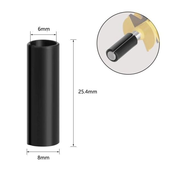 NEXON 5431 Freze Bıçak Burcu 6 mm'den 8 mm'e Büyütme