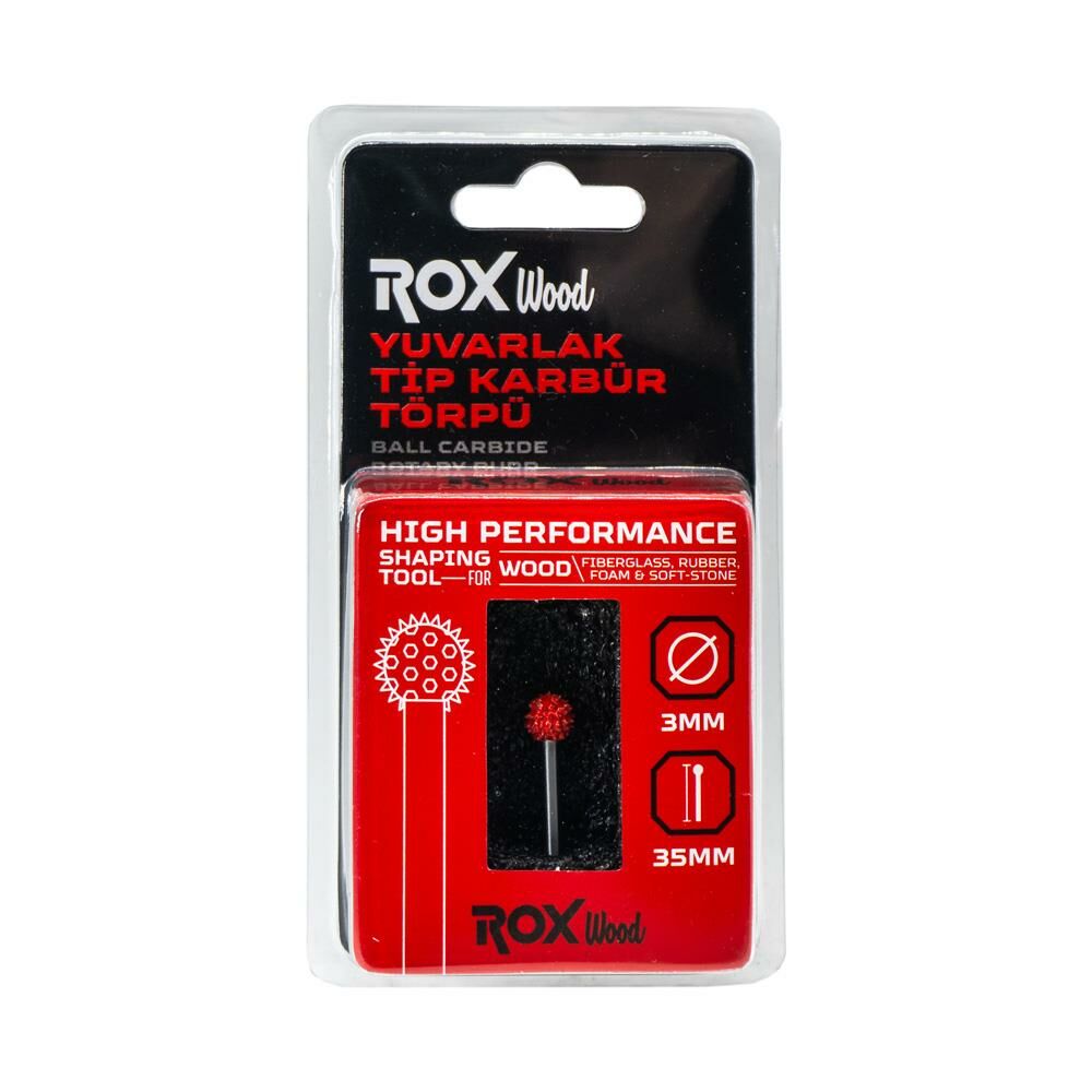 ROX WOOD Karbür Yuvarlak Tip Ahşap Şekillendirme Törpü (153ROX0275)