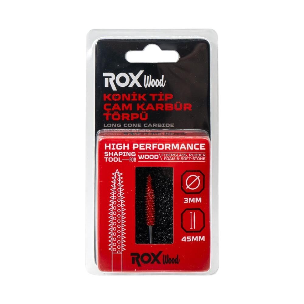 ROX WOOD Karbür Uzun Konik Çam Tip Ahşap Şekillendirme Törpü (153ROX0276)