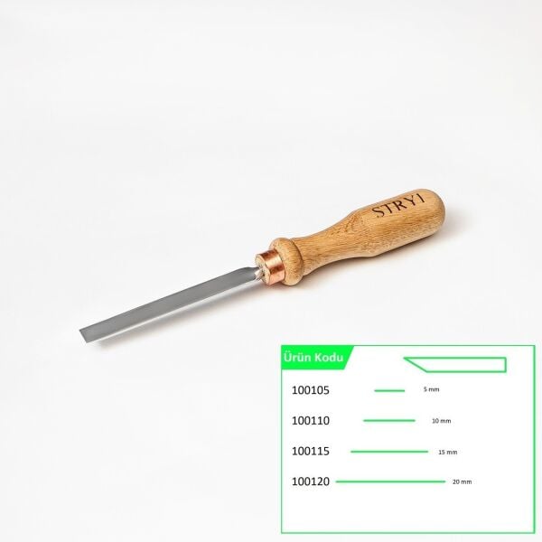 STRYI 100110 Düz Tip Ahşap Oyma Iskarpelası 10 mm