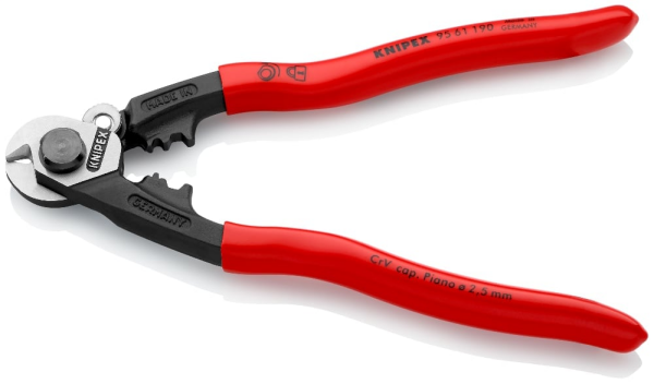 KNIPEX Çelik Tel Makası 190 mm 9561190