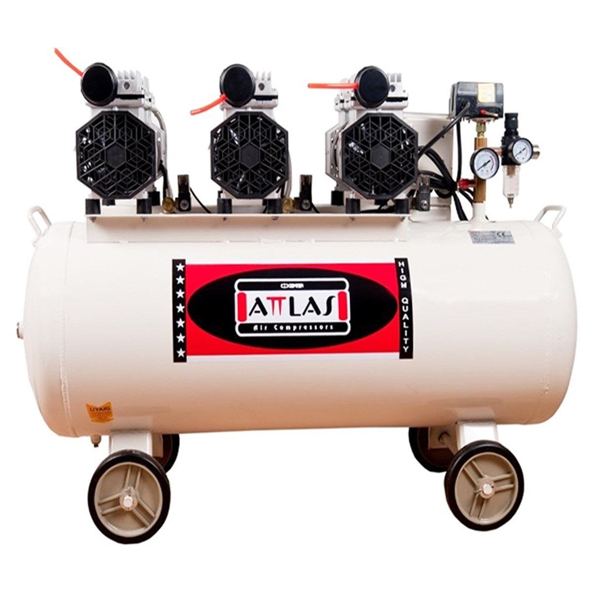 Attlas SC 20100 Sessiz Monofaze Kompresör 100 Lt 3.0 HP - A0302027