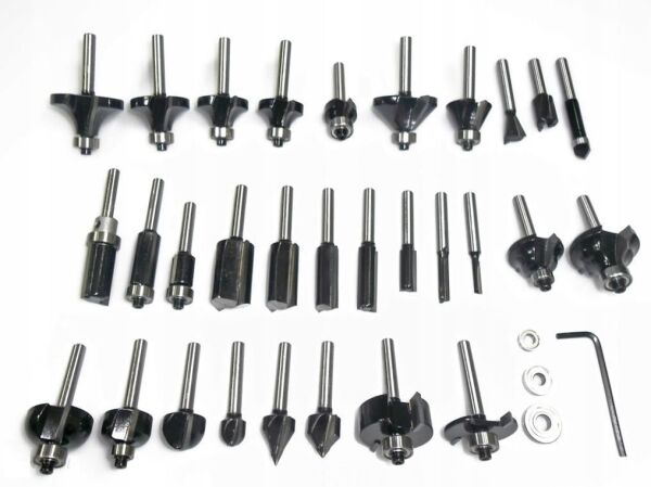 BOSCH 8 mm Saplı Profesyonel Ahşap Freze Bıçak Seti 30 Parça (2607017475)