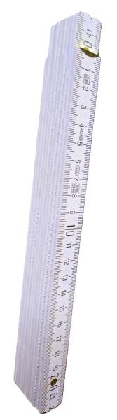 Richter Ağaç-ahşap Kırma/Katlanır Metre 2 Mt - Beyaz