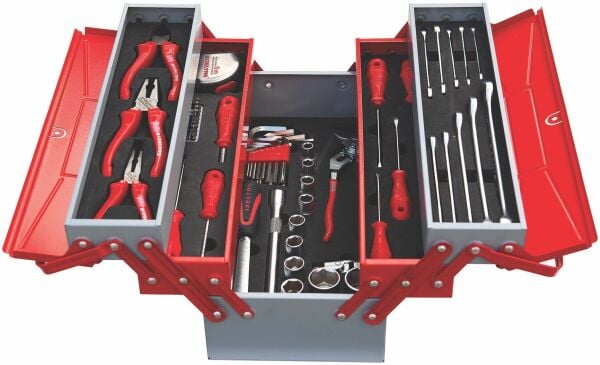 İzeltaş- Mekanikçi Takım Çantası 5 Gözlü 62 Parça