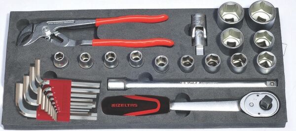 İzeltaş- Mekanikçi Takım Çantası 5 Gözlü 62 Parça