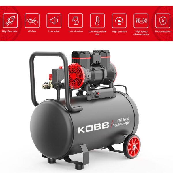 KOBB KBK50 Sessiz Kompresör 50 Litre 2 Hp