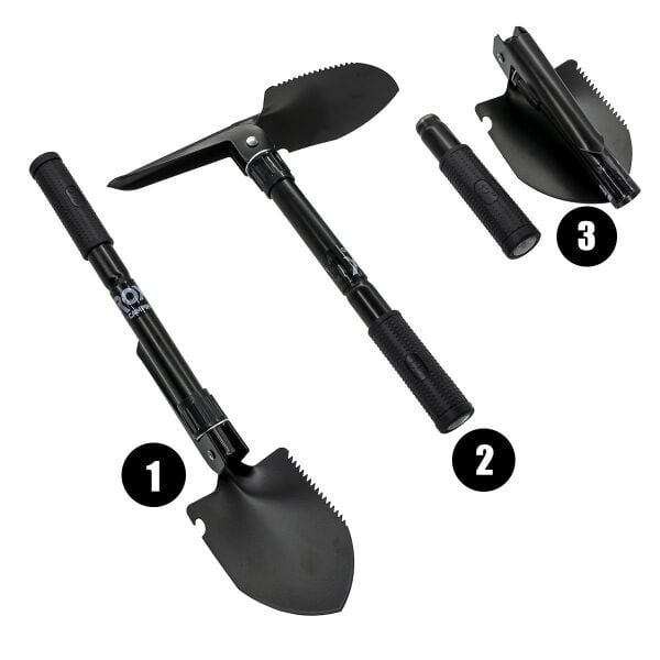 ROX Camping Pusulalı Katlanır Kamp Küreği 42 cm (153CAMP0106)