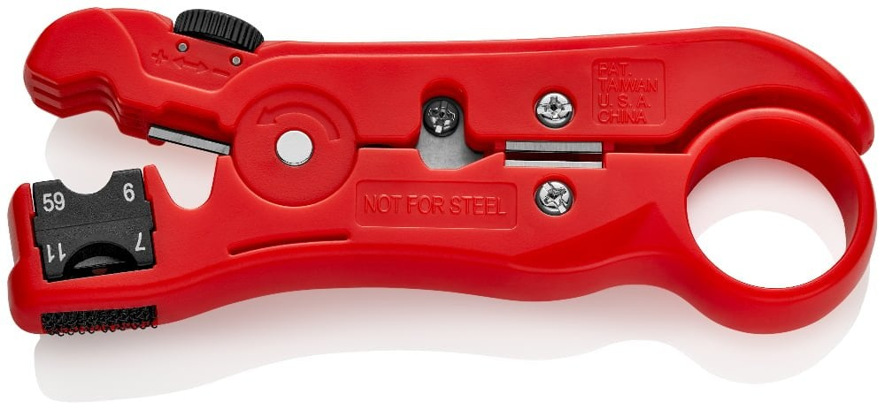 KNIPEX Koaksiyel - Cat -  Veri Kabloları Soyma Sıyırma Aletib (166006)