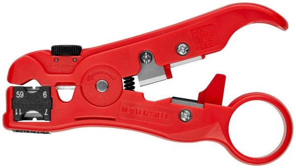 KNIPEX Koaksiyel - Cat -  Veri Kabloları Soyma Sıyırma Aletib (166006)