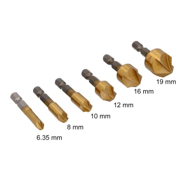 NEXON 5296 METAL HAVŞA AÇMA SETİ 6-19 MM 6 PARÇA