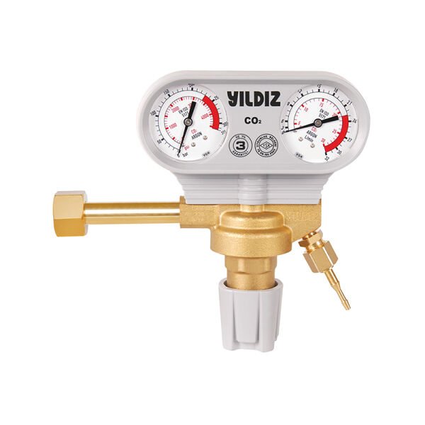 Yıldız 5350S Basınç Düşürücü Manometreli 1/14 CO2