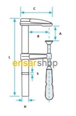 EVEL Marangoz Tip Büyük Boy İşkence (Ölçü Seçiniz)