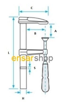EVEL Marangoz Tip Büyük Boy İşkence (Ölçü Seçiniz)