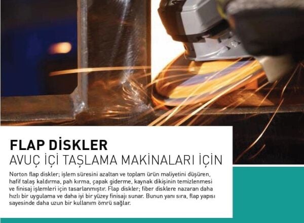 NORTON Starline 115 mm Flap Disk Zımpara Mavi ZR (Kum Seçiniz)