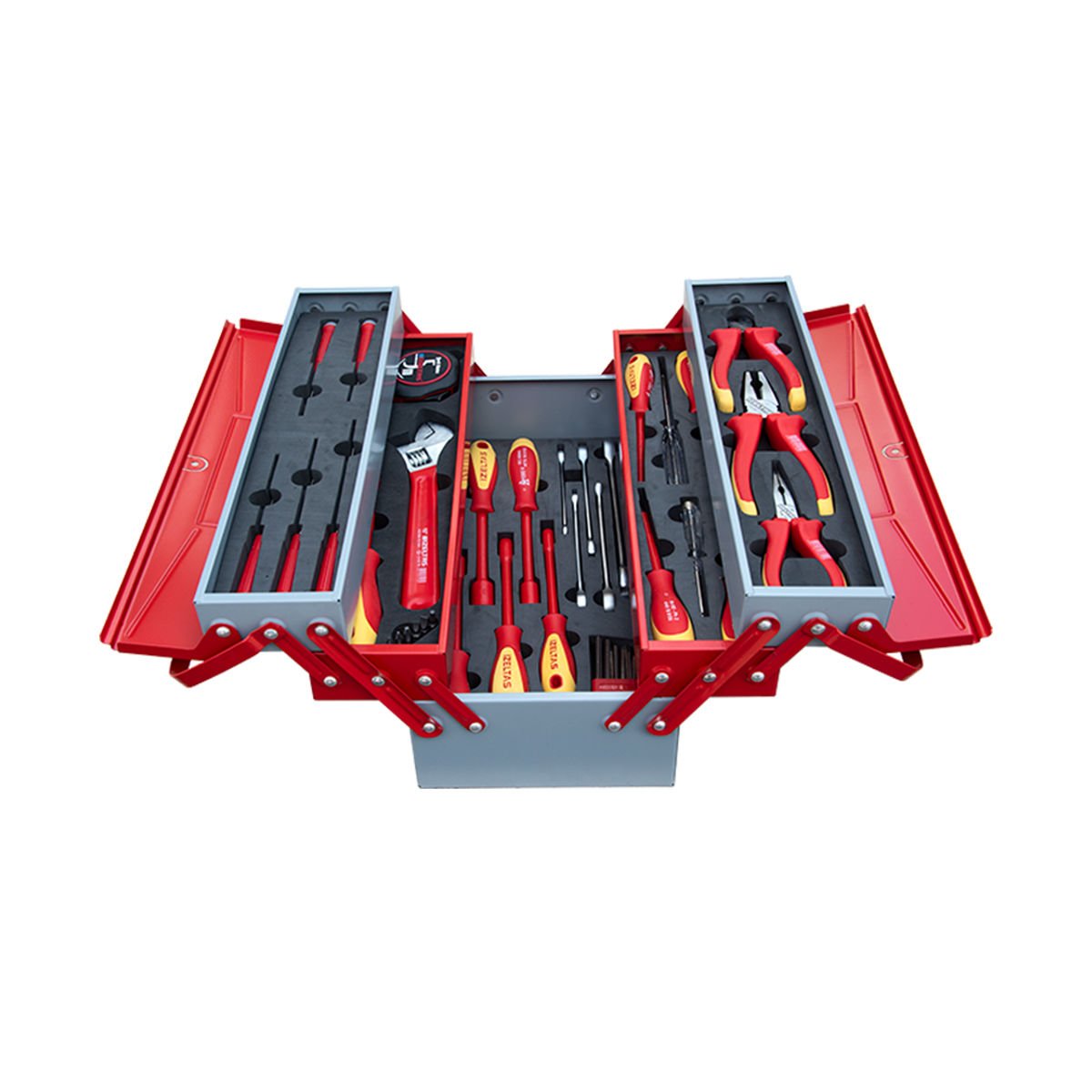 İzeltaş- Elektrikçi Takım Çantası 5 Gözlü 45 Parça