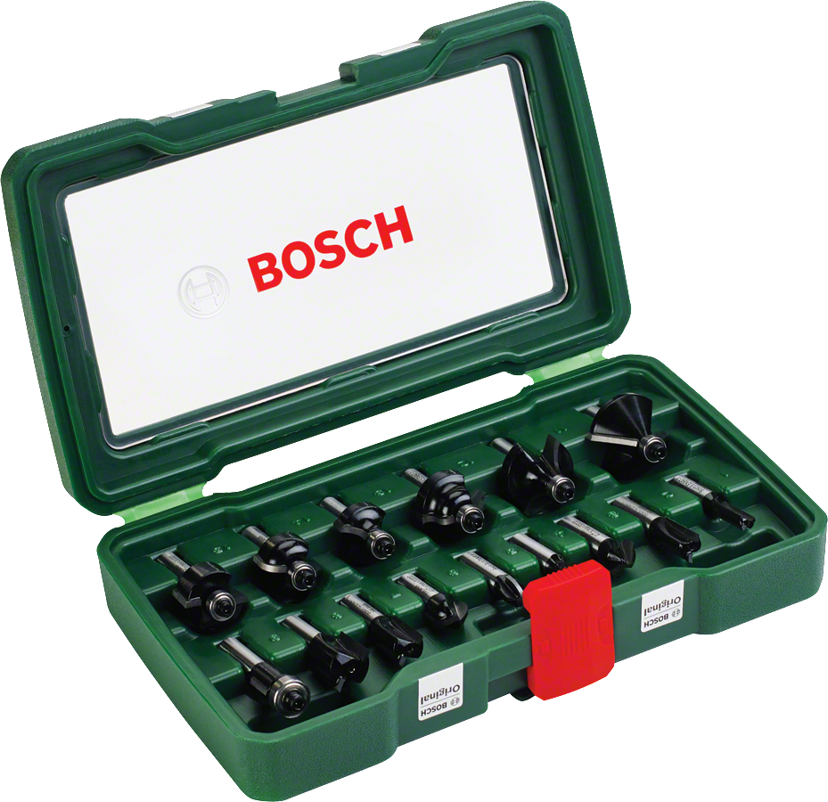 BOSCH 8 mm Ahşap Freze Uç Seti 15 Parça (2607019469)