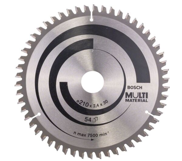 BOSCH PRO MultiMaterial 210x30x2,8 mm 54 Diş Elmas Daire Testere (2608640511)