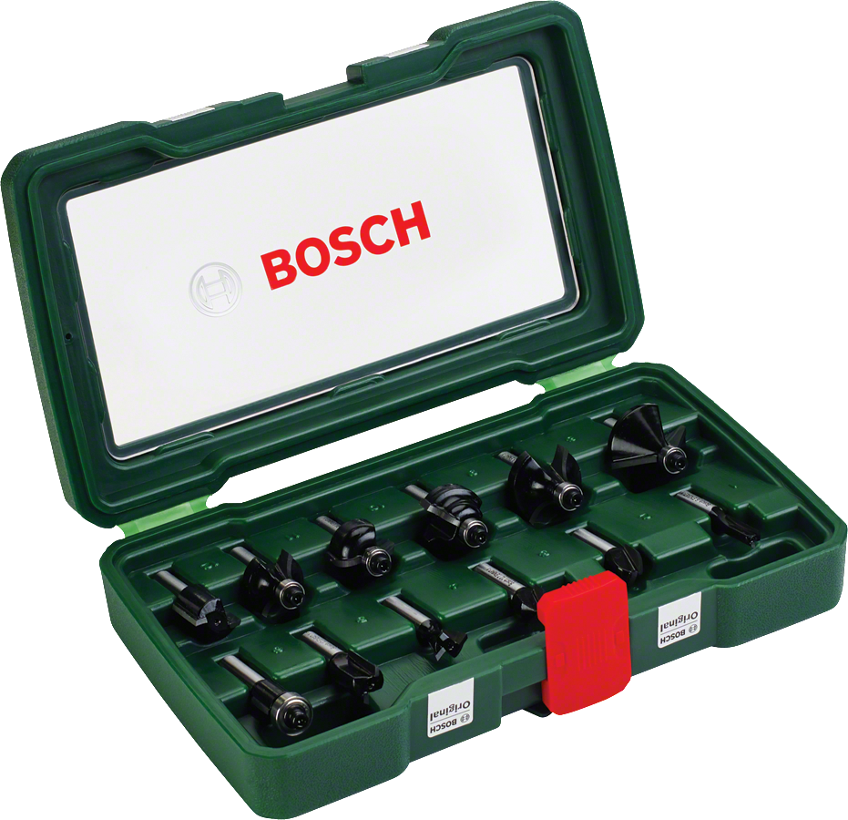 BOSCH 8 mm Ahşap Freze Uç Seti 12 Parça (2607019466)