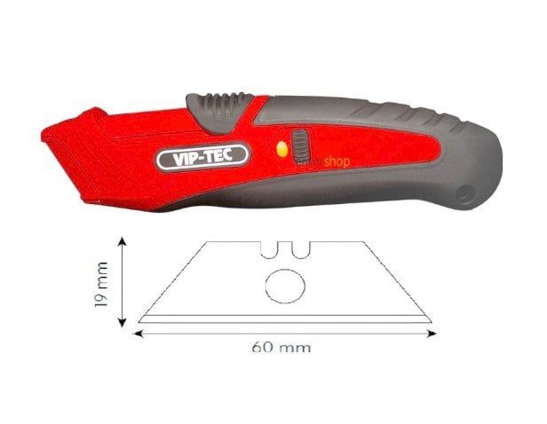 VIPTEC VT875142 Profesyonel 3 Kademeli Güvenlikli Maket Bıçağı