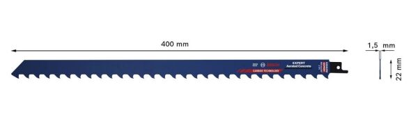BOSCH S 2041 HM Ytong ve Tuğla Kesimi İçin Tilki Kuyruğu Testere Ucu 400 mm (1 Adet)