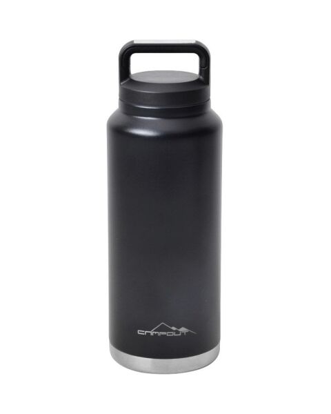 NURGAZ Campout Çift Katmanlı Termos Siyah 1000 ml (NG 163)