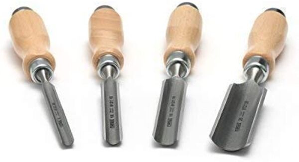 NAREX 863510 Wood Line Oluklu Iskarpela Seti 4 Parça