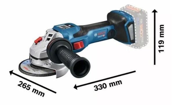 BOSCH GWS 18V-15 SC Akülü Avuç Taşlama 18 Volt 8.0 Ah