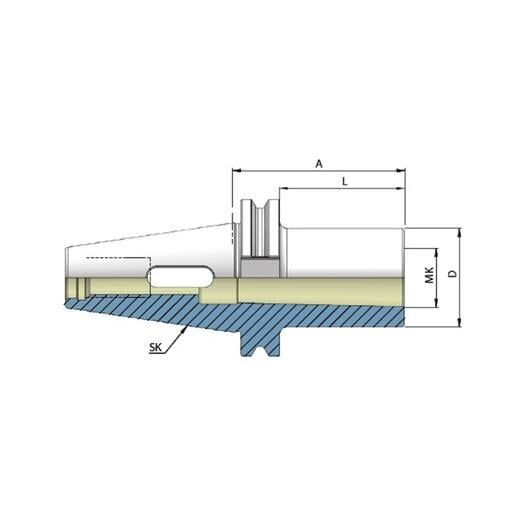 Heikenei SK40 Mors Adaptörü Din69871